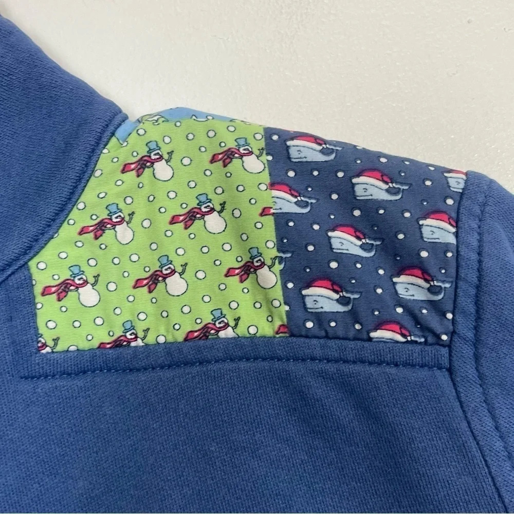 Vineyard Vines Sweatshirt Womens XS Blue Christmas Holiday Shep Shirt Pullover - Picture 5 of 10